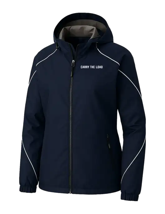 Womens Angle 3-in-1 Navy Jacket with Fleece Liner w/Carry The Load Logo