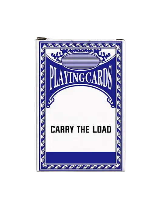 Dark Royal Blue Playing Cards w/Carry The Load Logo