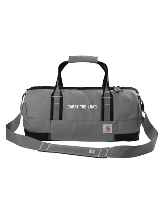 Carhartt Medium Grey Foundry Series 20” Duffel w/Carry The Load Logo