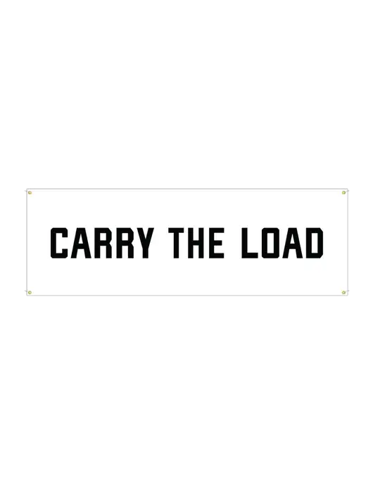 Vinyl Banner 72" x 24"  w/Carry The Load Logo