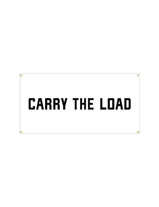 Vinyl Banner 48" x 24"  w/Carry The Load Logo