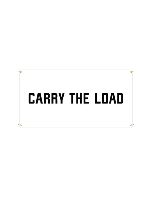 Vinyl Banner 72" x 36"  w/Carry The Load Logo