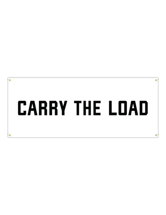 Vinyl Banner 120" x 48" w/Carry The Load Logo