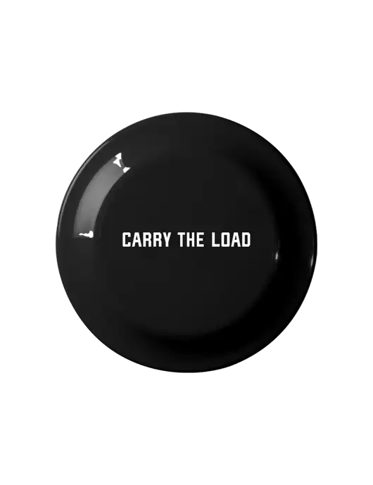 Fun Black Flying Disc w/Carry The Load Logo