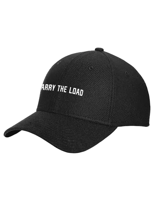 New Era Diamond Era Black Stretch Cap w/Carry The Load Logo