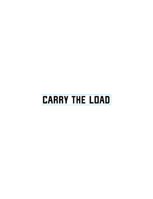 Small Decal (approx 2.25 in wide) w/Carry The Load Logo