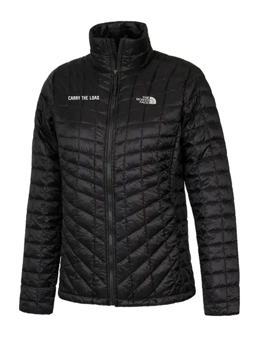 North Face Womens Black ThermoBall Trekker Jacket w/Carry The Load Logo