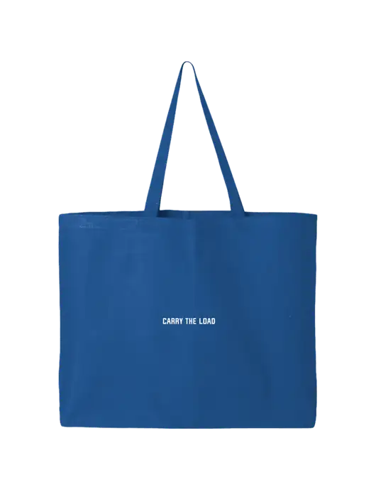 Sturdy Canvas Royal Blue Tote w/Carry The Load Logo