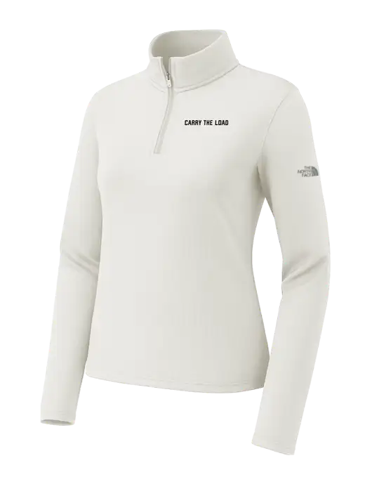 The North Face Womens Aim 1/4-Zip Ivory Fleece w/Carry The Load Logo