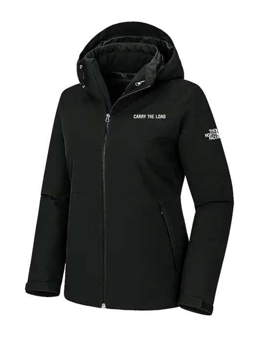 The North Face Womens Castle Valley Triclimate 3-in-1 Black Jacket w/Carry The Load Logo
