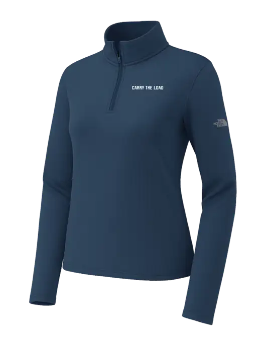 The North Face Womens Aim 1/4-Zip Dark Navy Fleece w/Carry The Load Logo