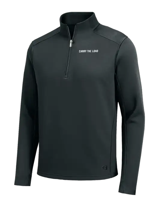 OGIO Transcend Very Dark Grey 1/4-Zip w/Carry The Load Logo
