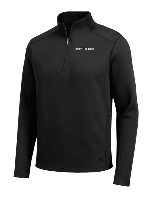 OGIO Transcend Black 1/4-Zip w/Carry The Load Logo