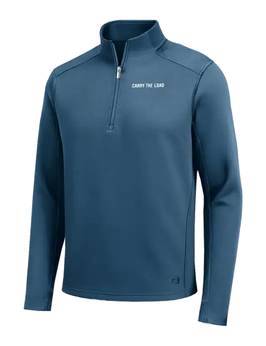 OGIO Transcend Light Navy 1/4-Zip w/Carry The Load Logo