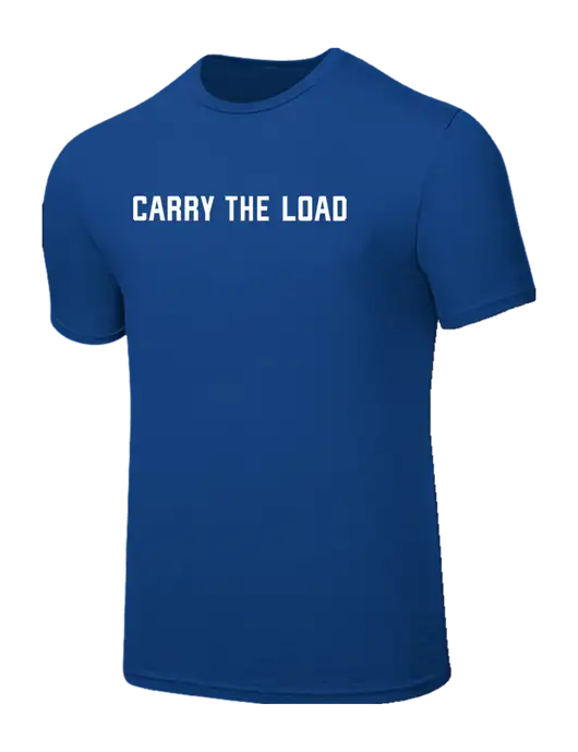Seriously Soft Royal T-Shirt w/Carry The Load Logo