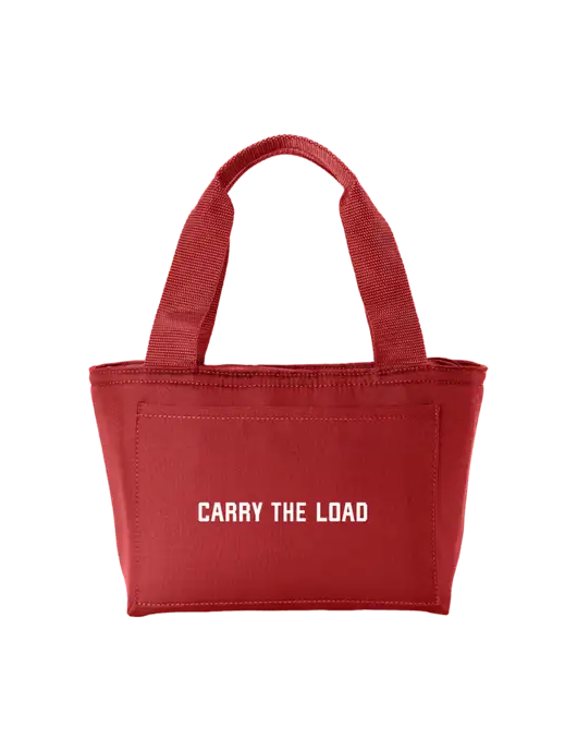 Iso Red Lunch Tote w/Carry The Load Logo