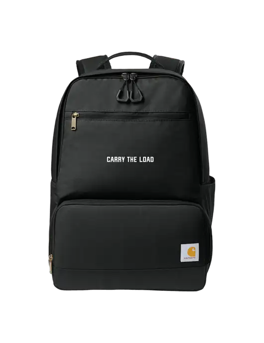 Carhartt Two-Compartment Black Cooler Backpack w/Carry The Load Logo