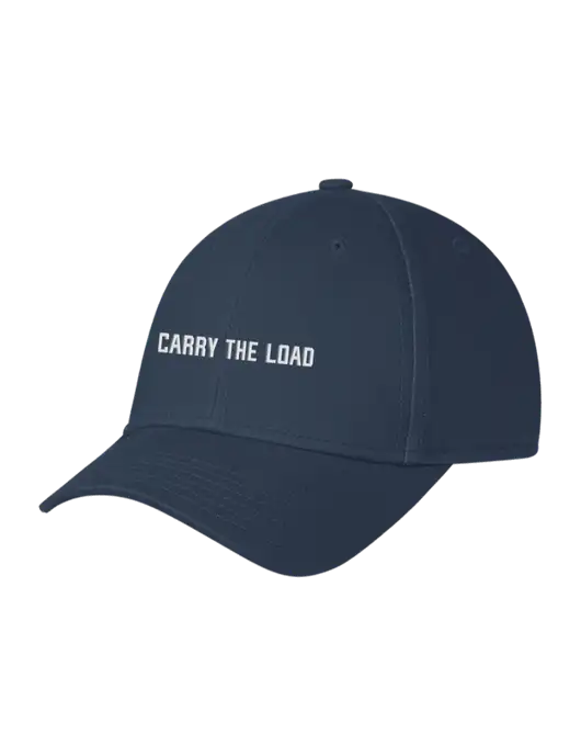 Navy Structured Cap Hook & Loop w/3D Carry The Load Logo