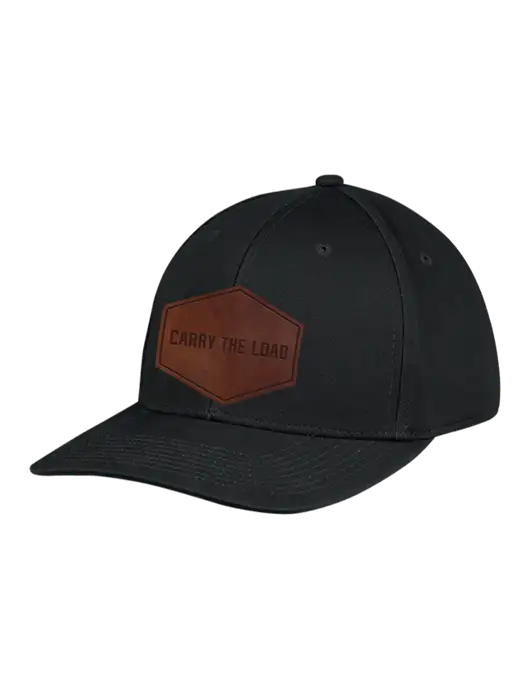 Premium Modern Structured Twill Black Snapback Cap w/Carry The Load Logo