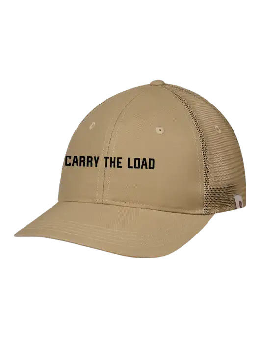 Carhartt Dark Tan Trucker Rugged Pro Series Cap w/Carry The Load Puff Logo