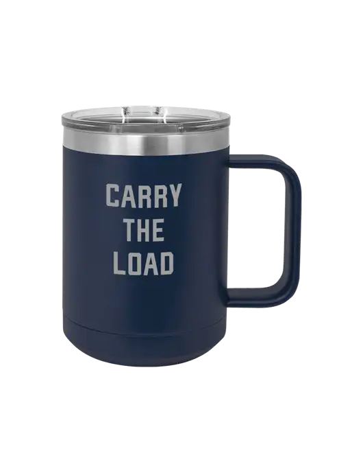 Polar Camel 15 oz Powder Coated Navy Vacuum Insulated Mug with Slider ...