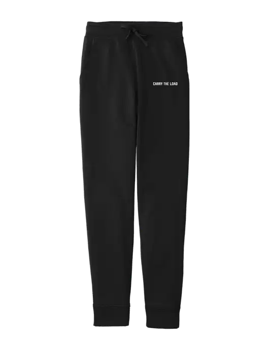 Sport-Wick Black Fleece Jogger w/Carry The Load Logo