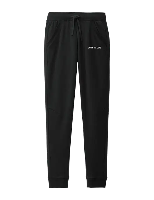 Modern Black Fleece Jogger w/Carry The Load Logo