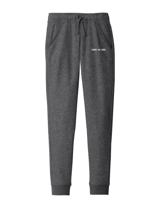 Modern Very Dark Grey Heather Fleece Jogger w/Carry The Load Logo