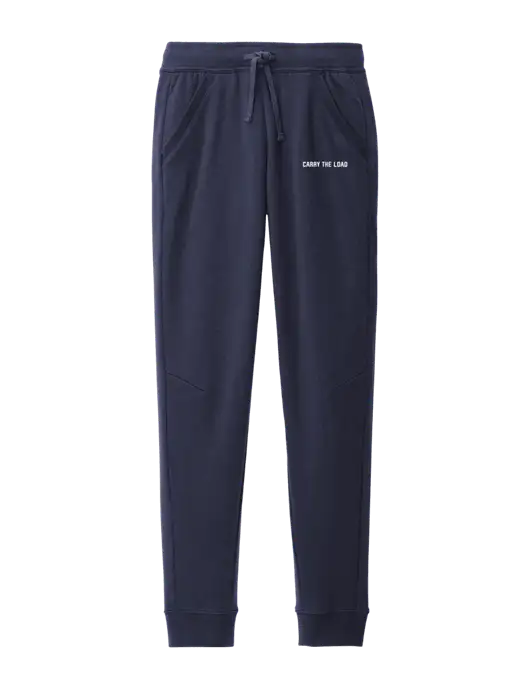 Modern Dark Navy Fleece Jogger w/Carry The Load Logo