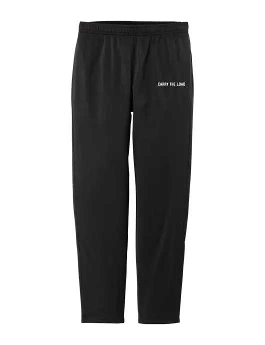Womens Tricot Black Track Jogger w/Carry The Load Logo