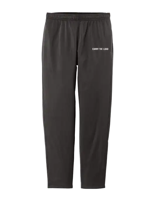 Womens Tricot Very Dark Grey Track Jogger w/Carry The Load Logo
