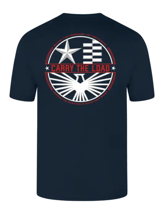 Simply Soft Navy 4.5oz  Poly/Combed Ring Spun Cotton T-Shirt w/Participant Logo, WQW Logo, 15 Year Logo