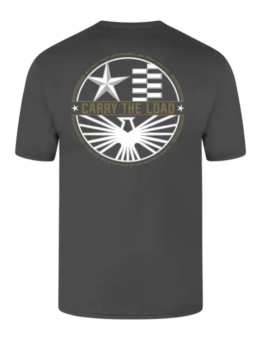 Simply Soft Charcoal 4.5oz  Poly/Combed Ring Spun Cotton T-Shirt w/Participant Logo, 15 Year Logo