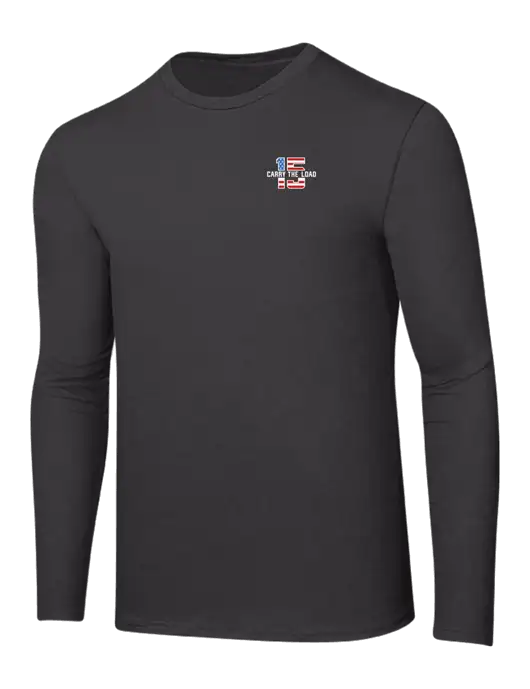 Ring Spun Charcoal 4.5 oz Long Sleeve T-Shirt w/15 Year Logo, Participant Logo