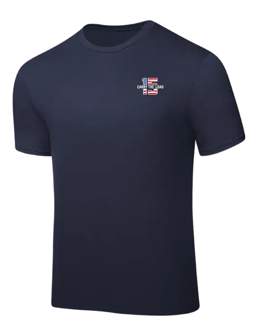 Navy PosiCharge Competitor Tee w/15 Year Logo, Participant Logo