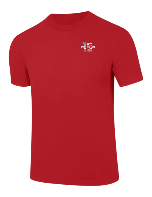 Comfort Colors 6.1 oz Red Heavyweight Ring Spun T-Shirt w/15 Year Logo, Participant Logo